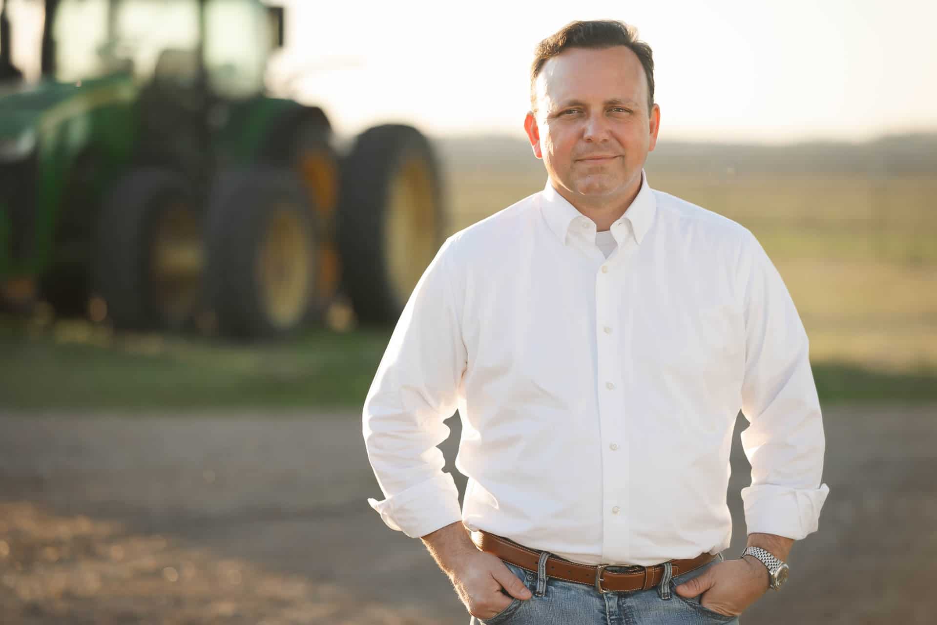 Michael Echols on a North Louisiana farm